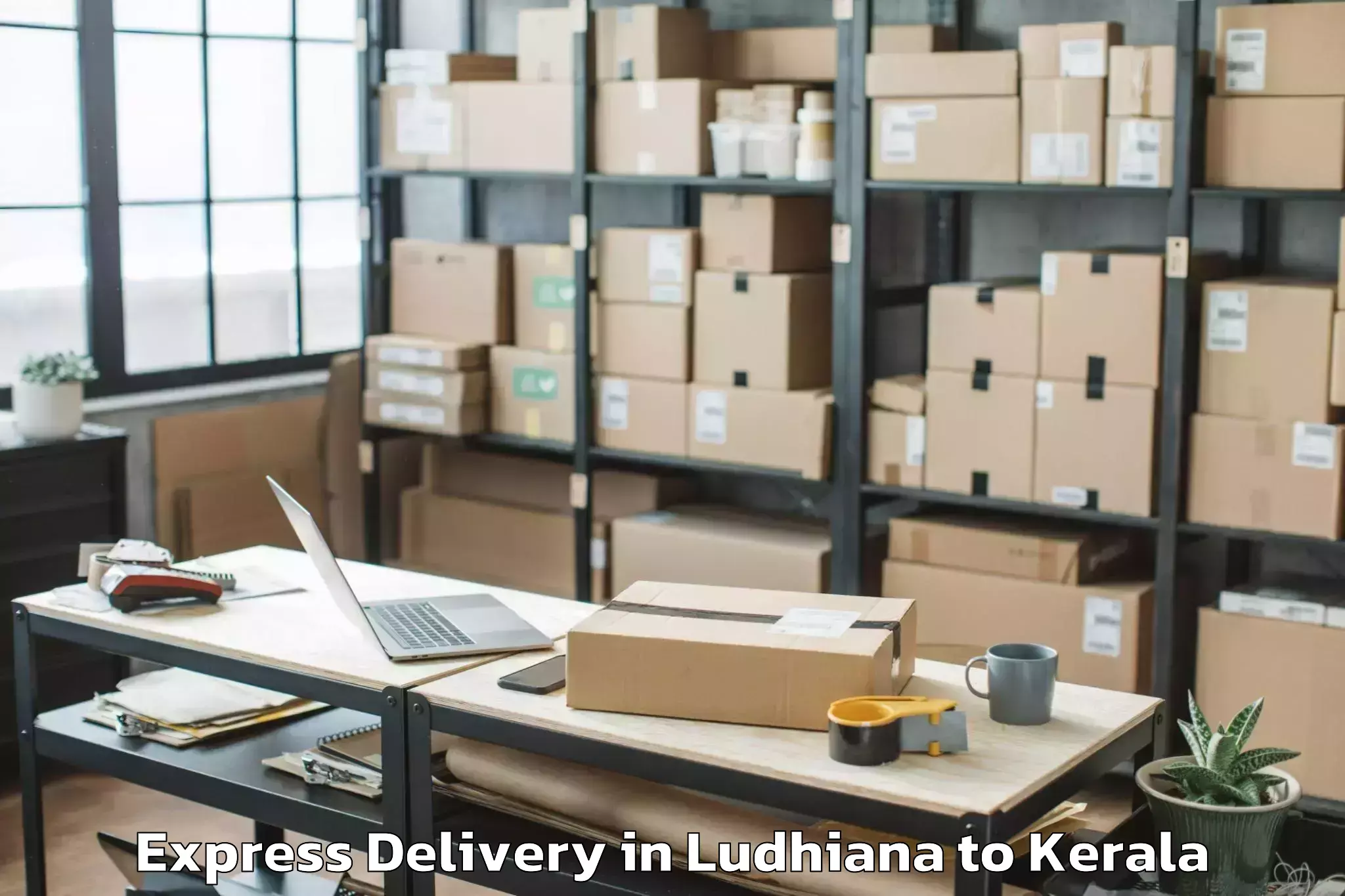 Book Ludhiana to Gold Souk Grande Mall Kochi Express Delivery